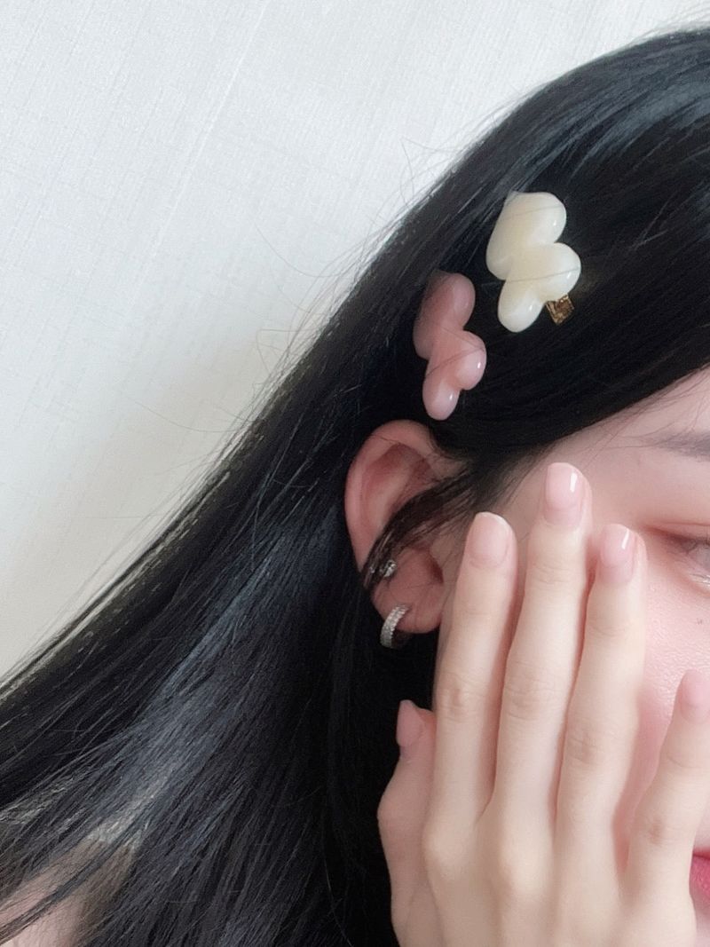 double heart hairpin