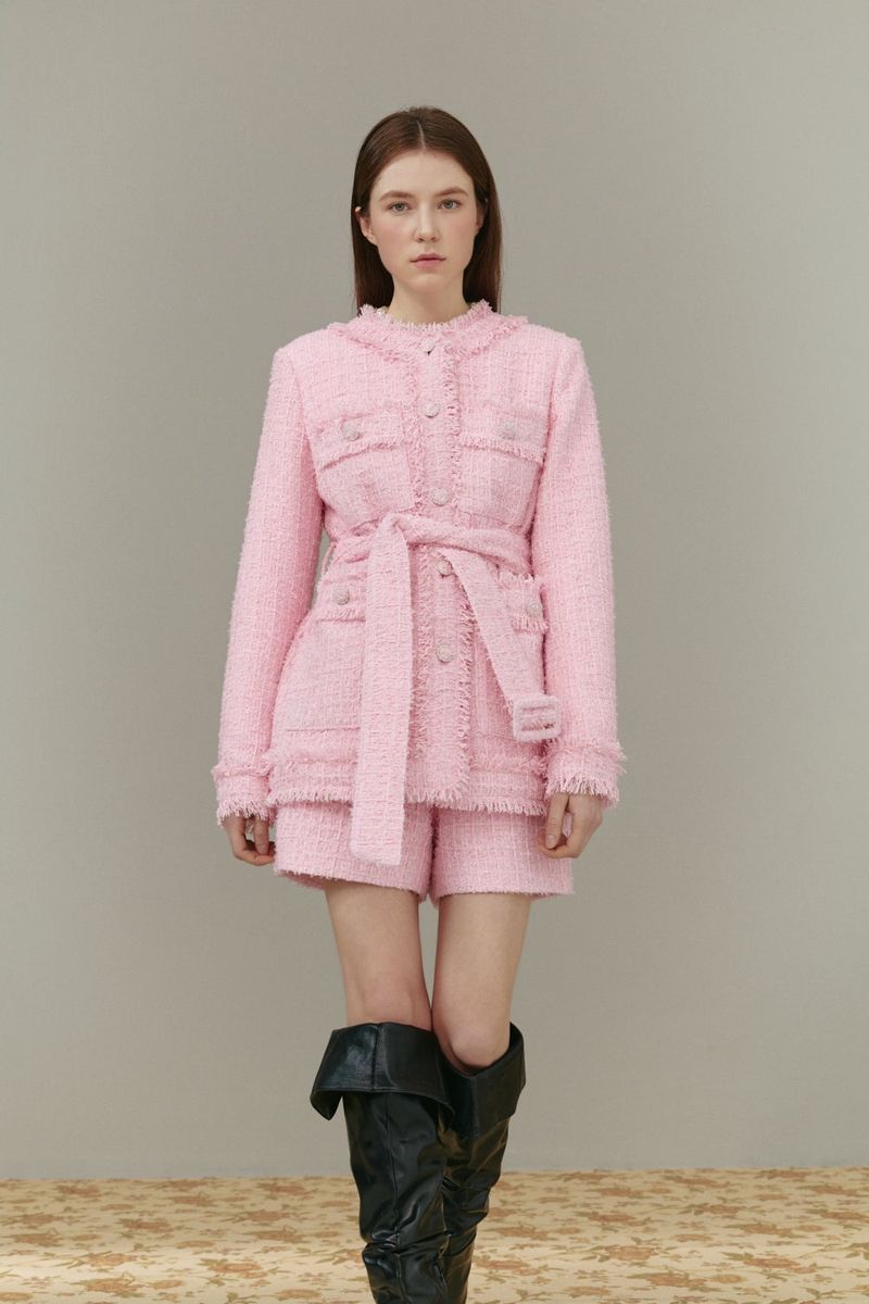 Pocket tweed jacket