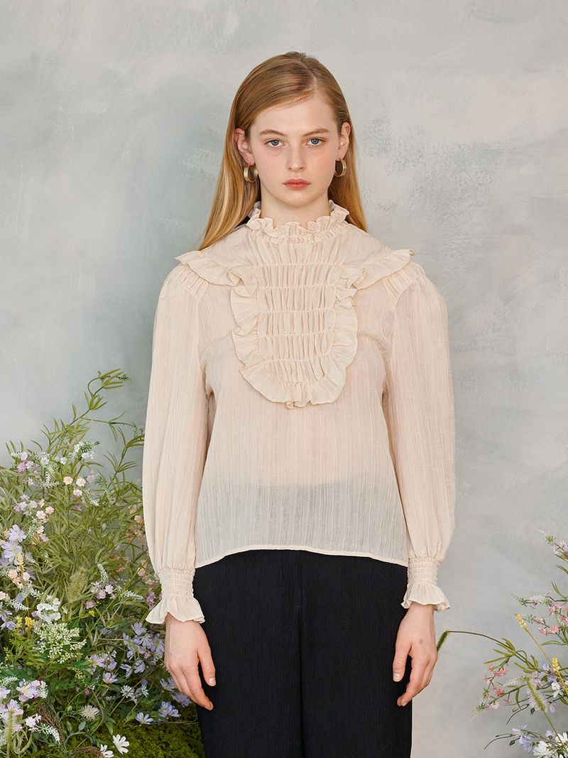 Frill Smocks blouse