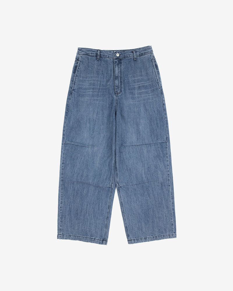 No.1100 slap back snap wide denim PT
