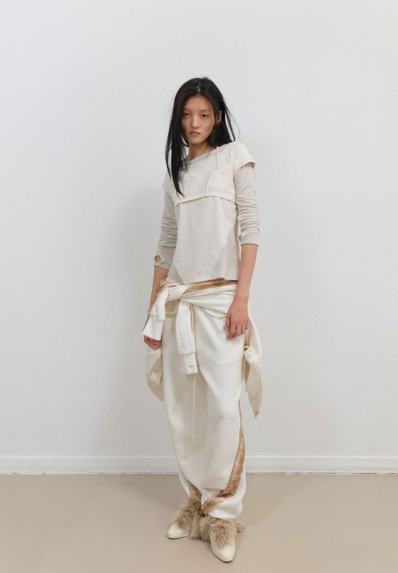 Halter Strap Long Sleeve / Ivory
