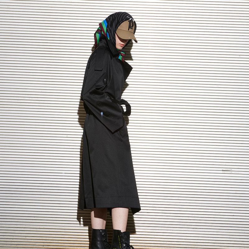  [UNISEX] MILO TRENCH COAT, BLACK