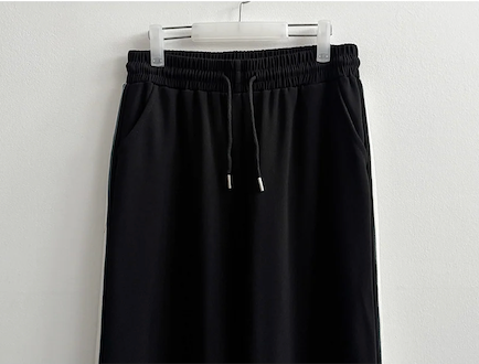 Enz Side Track Line Wide Pants