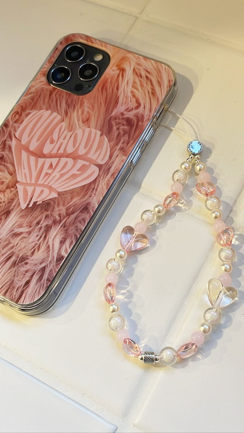 PINK FUR PHONE CASE (JELLY)