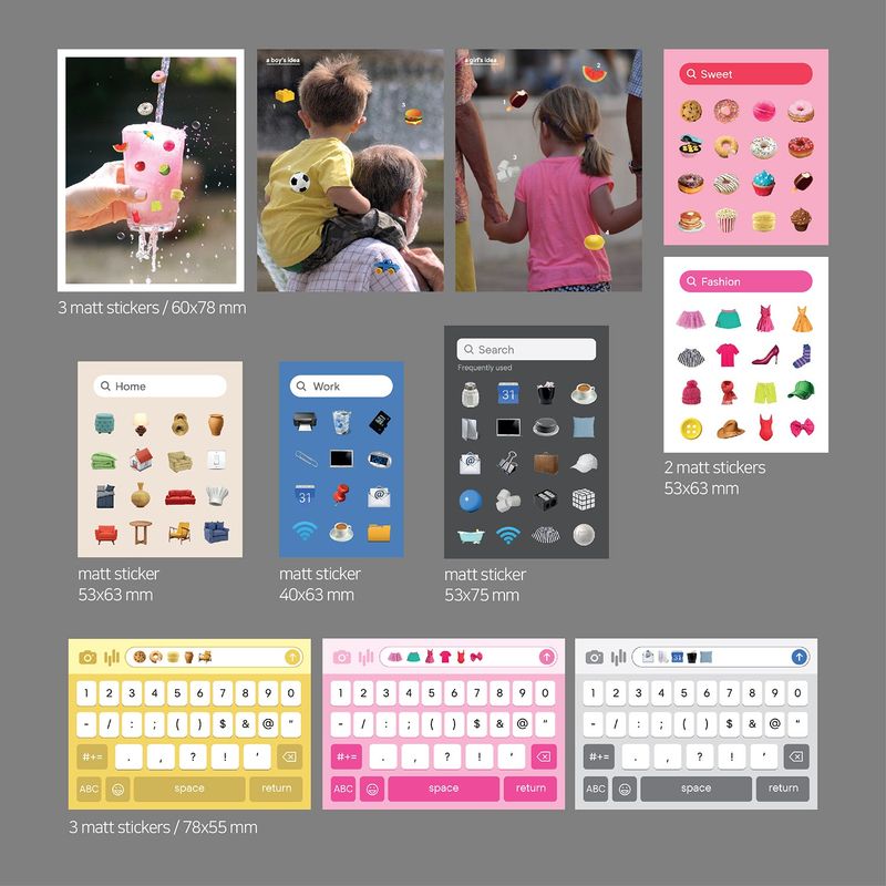 oab emoji pack / scrap sticker set