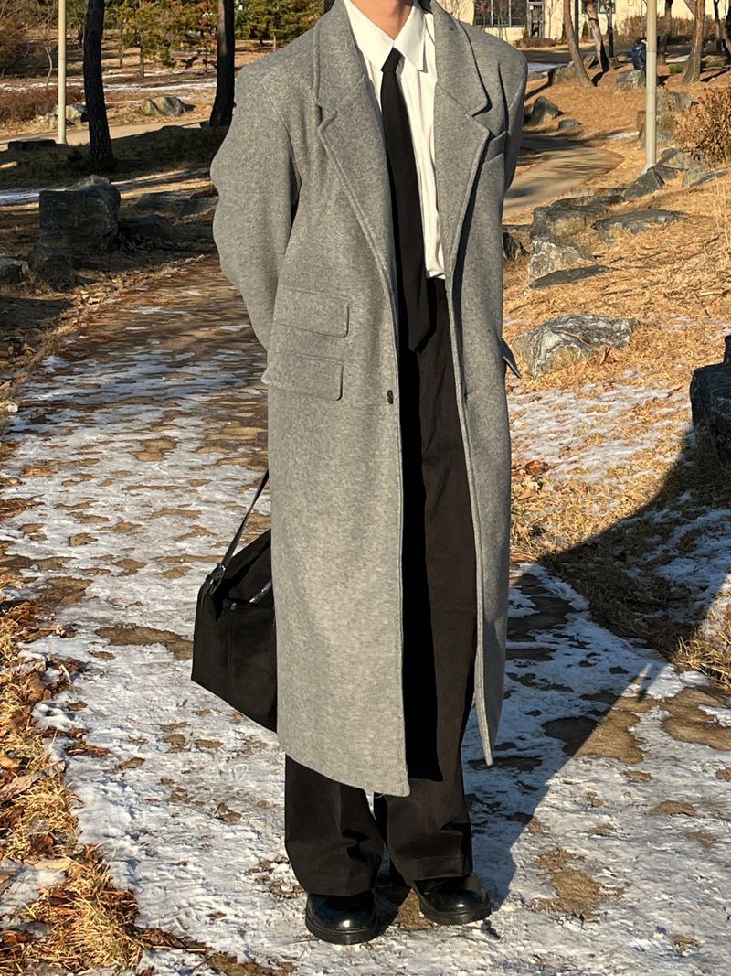 Mensfloor（メンズフロア）の「Dos pocket Balmacan super single coat（Jackets/Outerwear）」