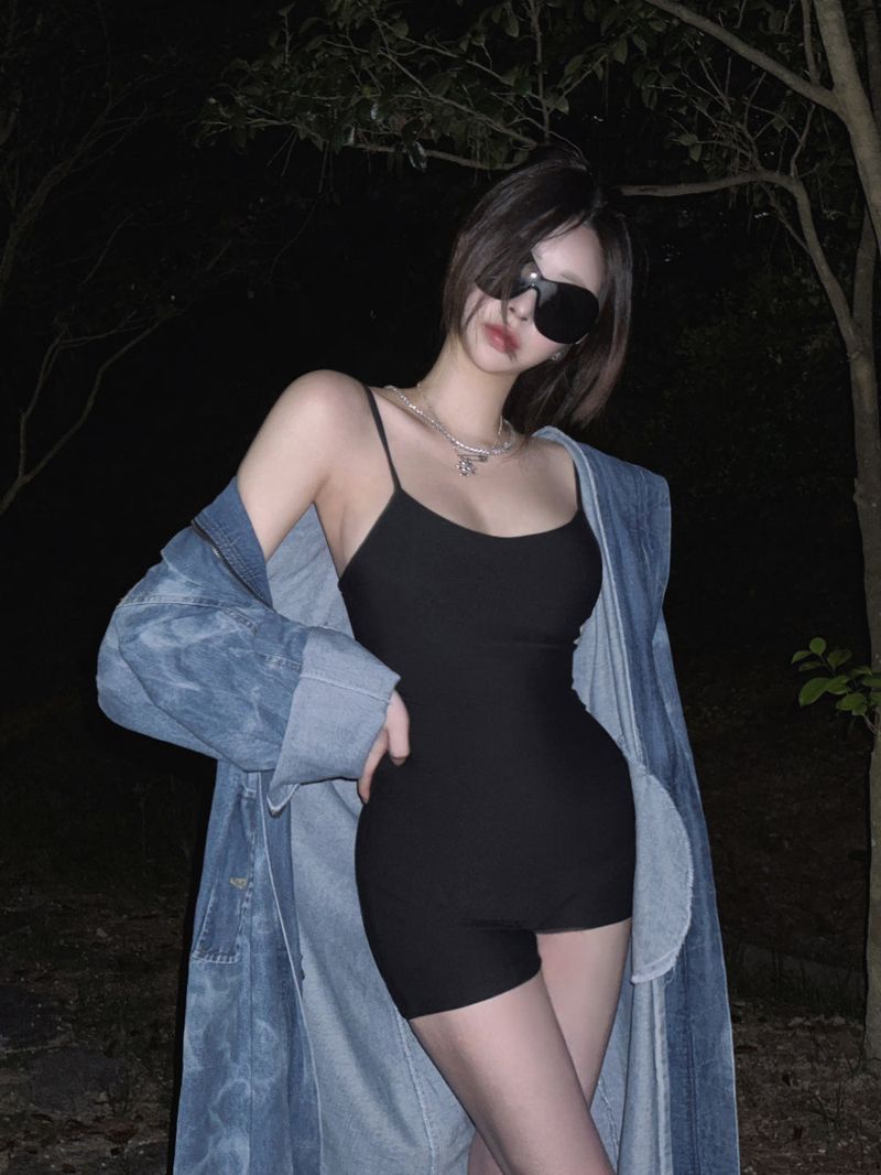 Swimming body-suit
