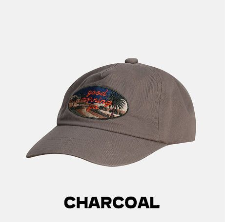 Palm tree embroidery patch ball cap