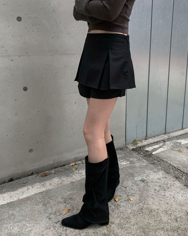 Pleated pants skirt