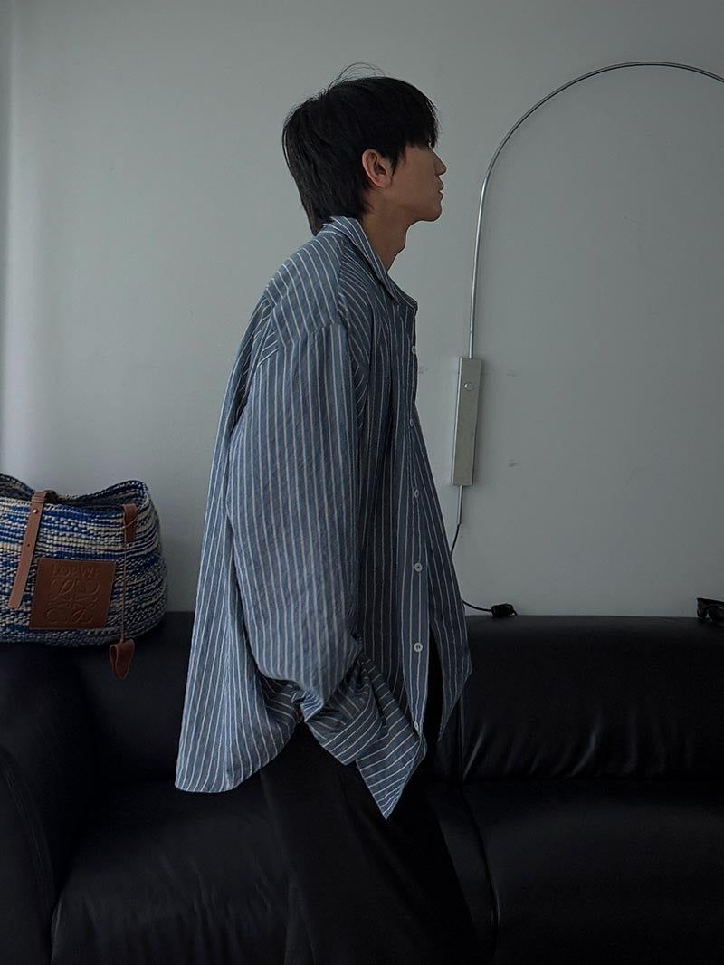 ASCLO Football Club Print Stripe Shirt (3color)