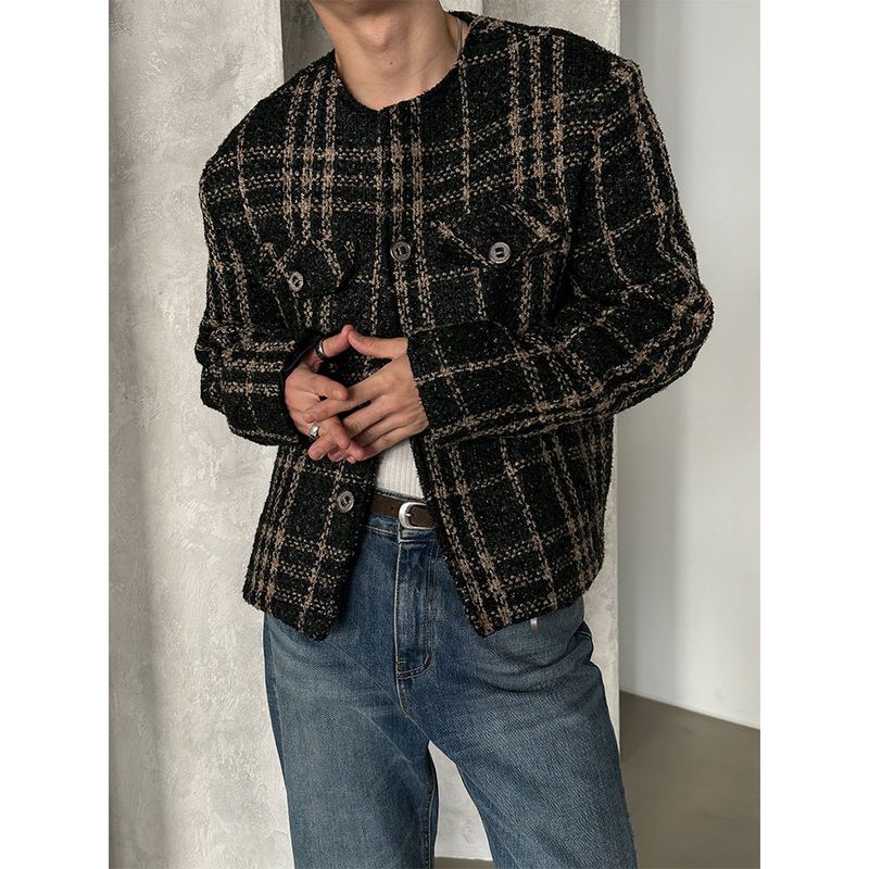 LAURANT（ロラン）の「[F/W] Check two pocket tweed jacket(2color)（Jackets/Outerwear）」