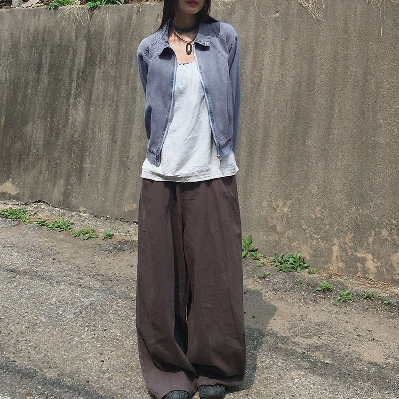 Harder tornado cut-out blouson denim jacket