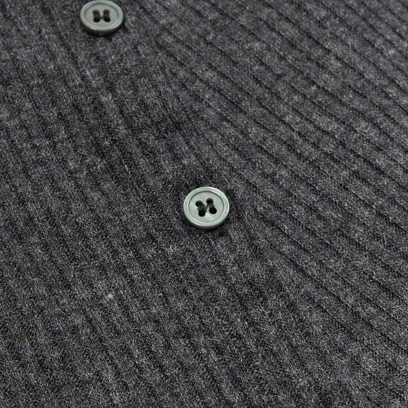 LAYERABLE BUTTON WRAP SKIRT (MELANGE CHARCOAL)