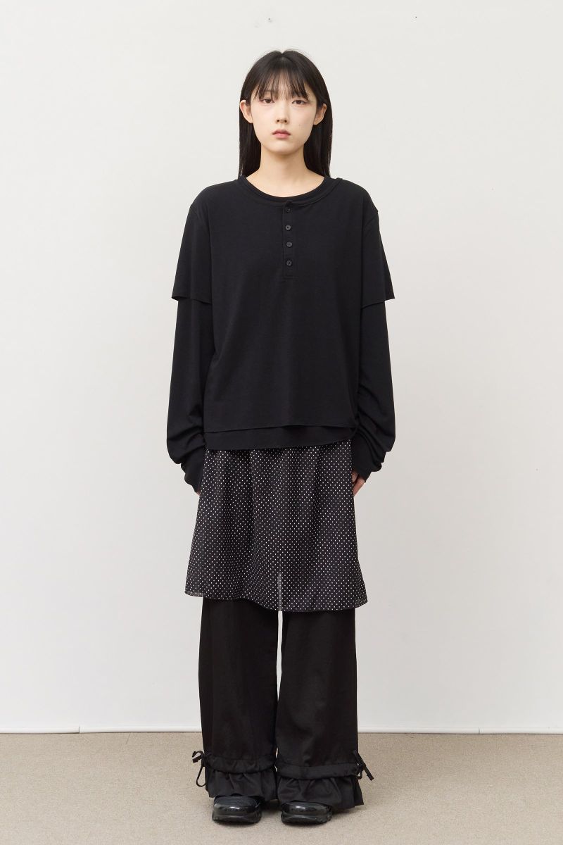 (W) Bubu Dot Skirt Pants