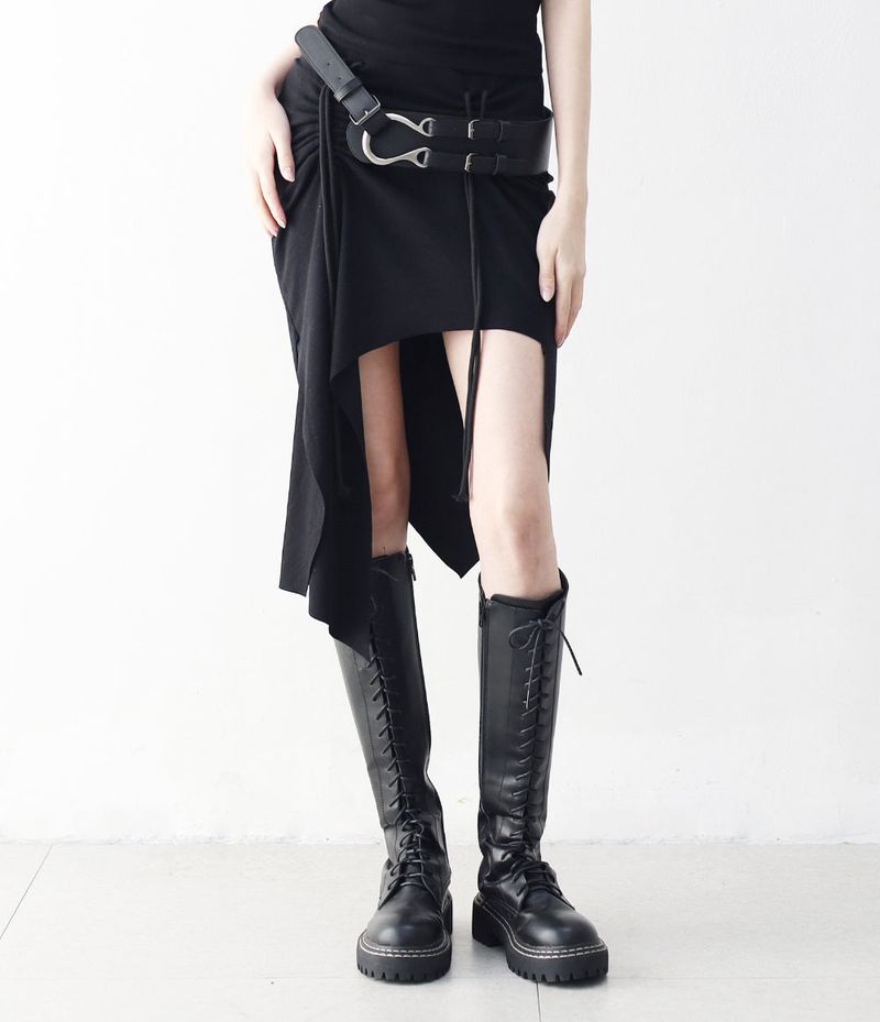 NONCODE（ノンコード）の「Er Unbal Shirring String Skirt（Skirts）」