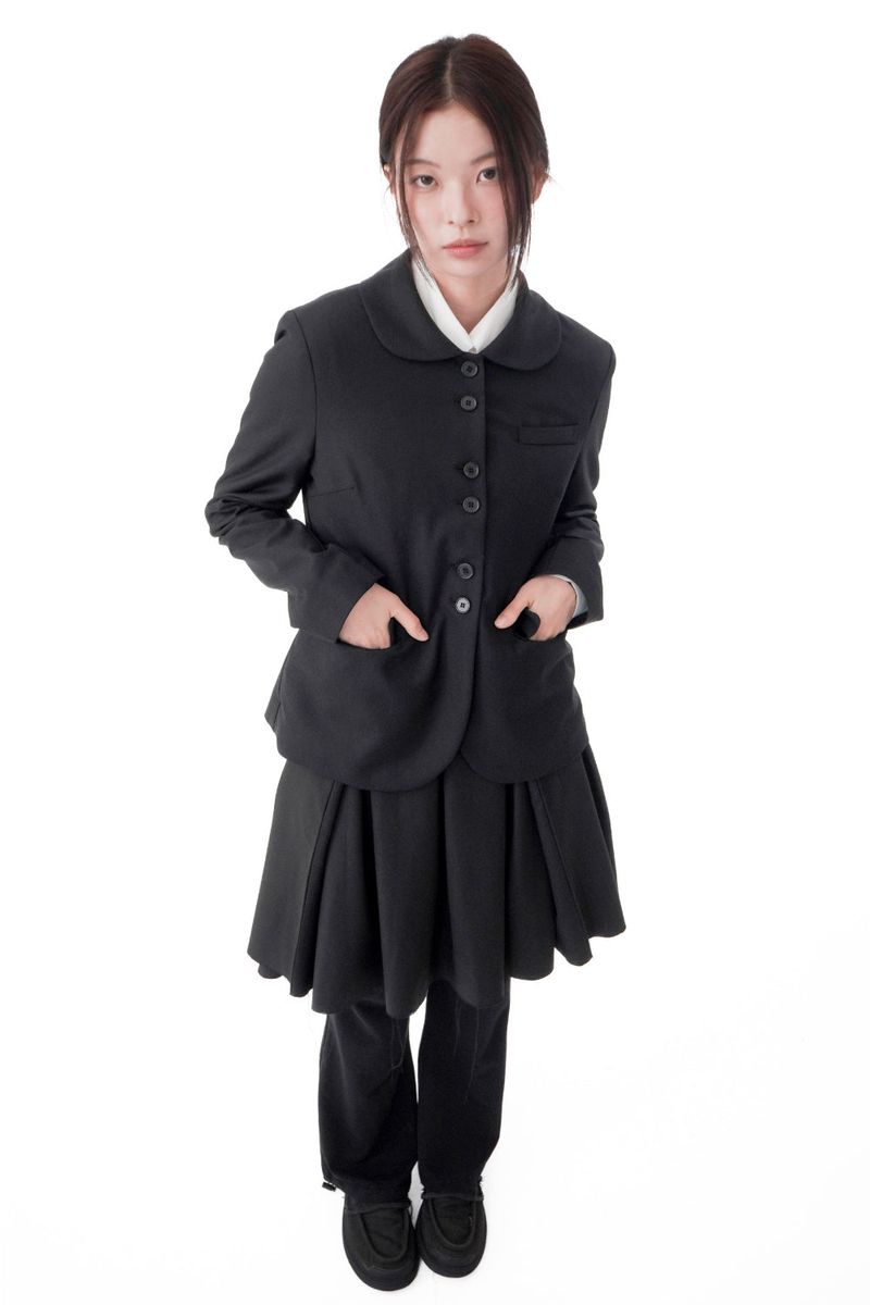  ROUND COLLAR CLASSIC BLAZER