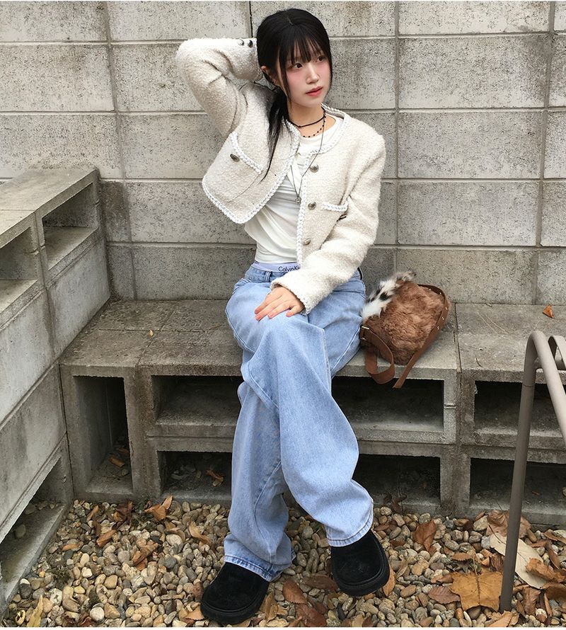 [Unisex] BTB : WAVE WAVE WASHING JEANS [LIGHT BLUE CORE]