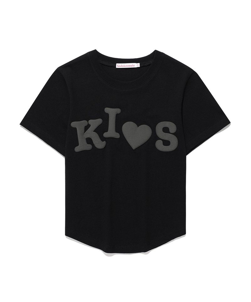 Kims Fresh Cotton Market(キムス フレッシュ コットン マーケット)の「バンピーキスロゴT Black(トップス)」