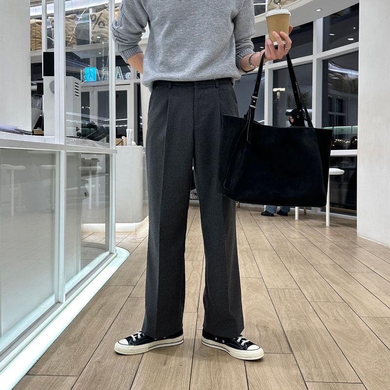 LMN オールデイナッピングセミワイドスラックス (5 colors)