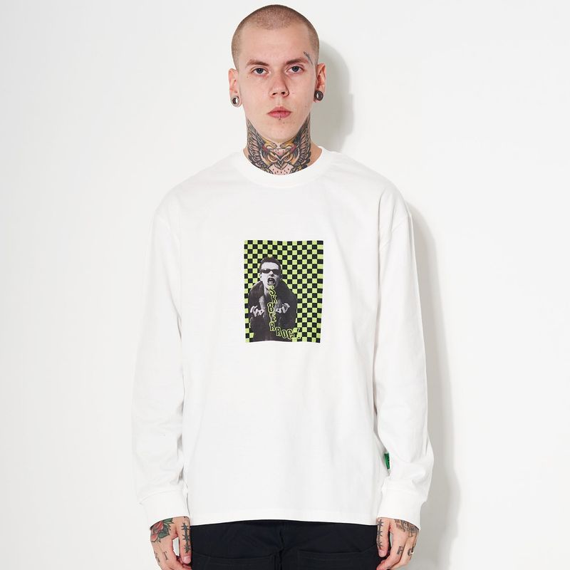 BLECH LONG SLEEVE T-SHIRT OFF WHITE