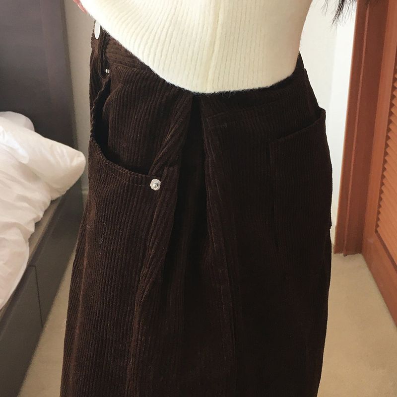 [MADE] Kino Corduroy Side Folding Pintuck Pants