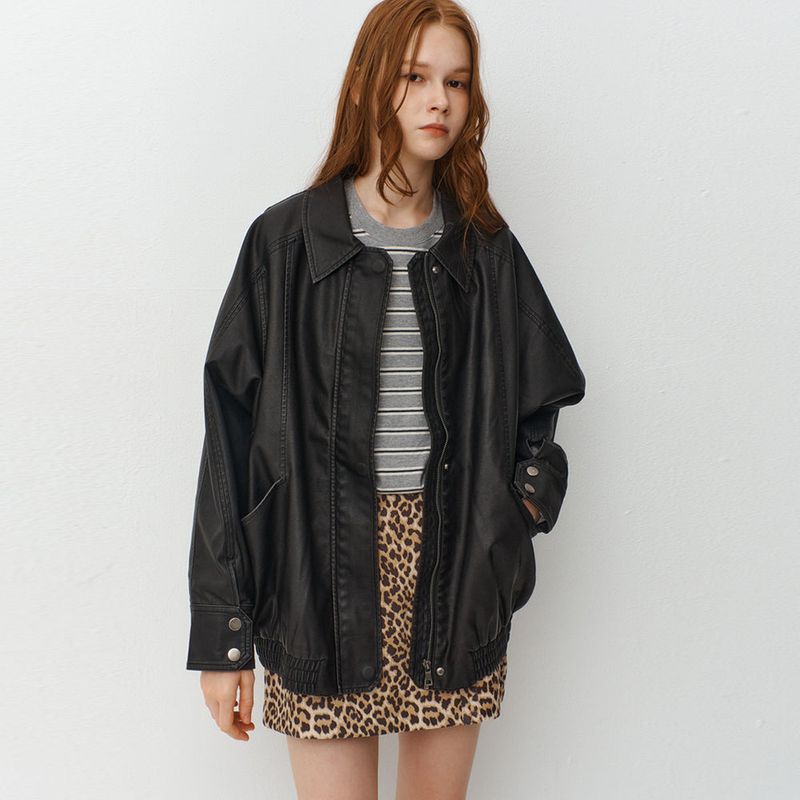 RAVEROUS（レイバロス）の「Oversized Fake Leather Blouson（Jackets/Outerwear）」
