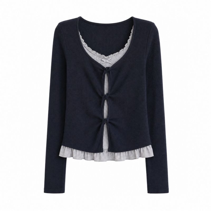 Vivi Check Layered T-shirt