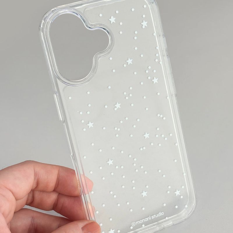 [Gel-hard] White star Phone case (only case)