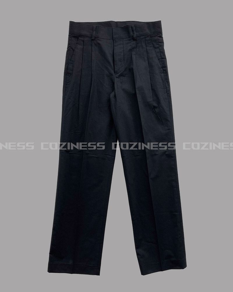 ECT linen two-tuck long pants slacks (2 colors)