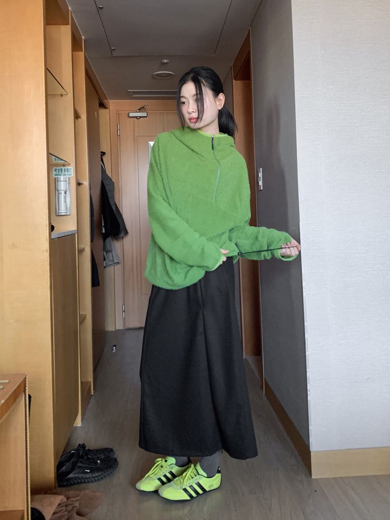 フリースフードアノラック