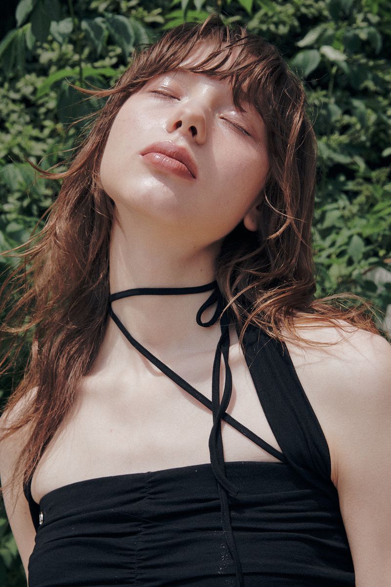 FAIRY HALTER TOP black