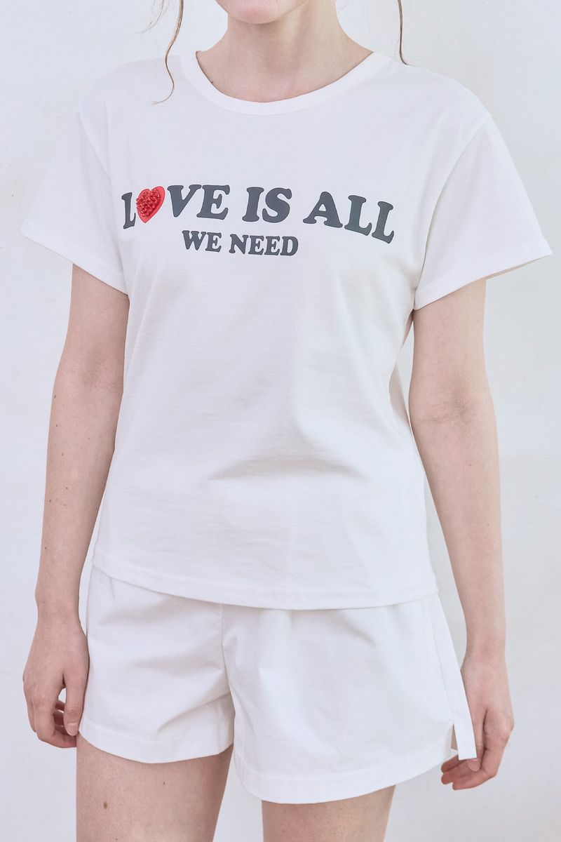Lovemark T-shirt [Ivory]