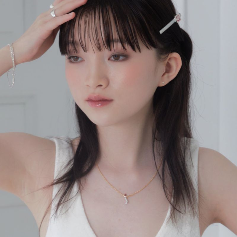 three-way mini boots necklace gold plated ver.