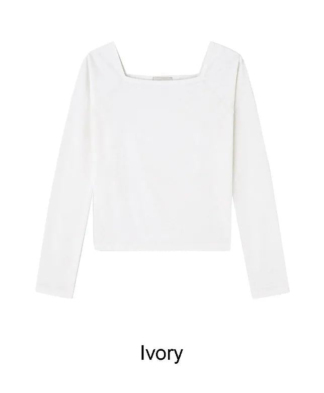 Para Off-shoulder Boat Neck Long Sleeve Tee