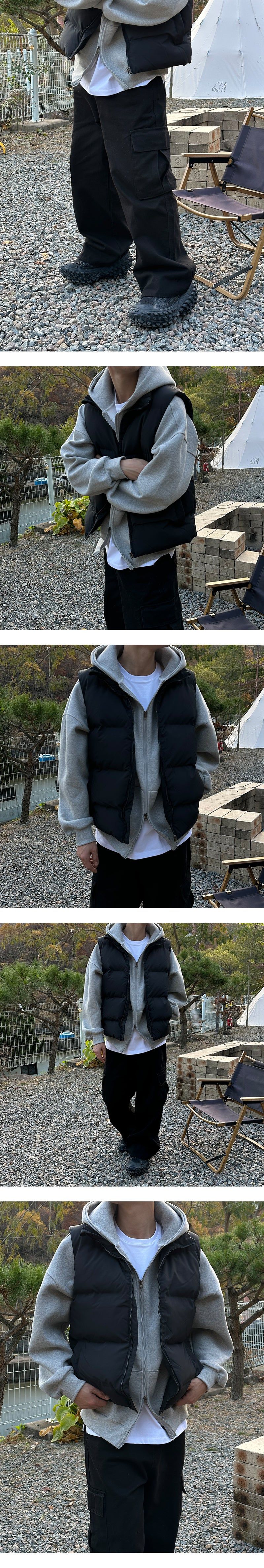  [F/W] Basic padding vest(3color)