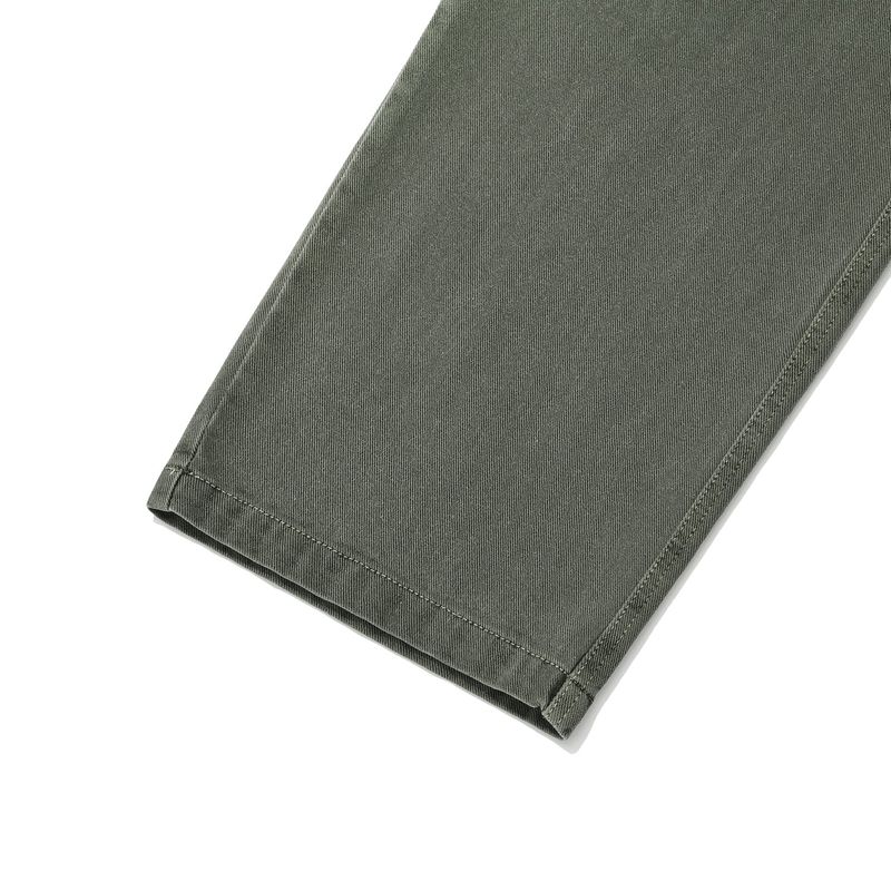 Latch tapered twill pants / Washed khaki