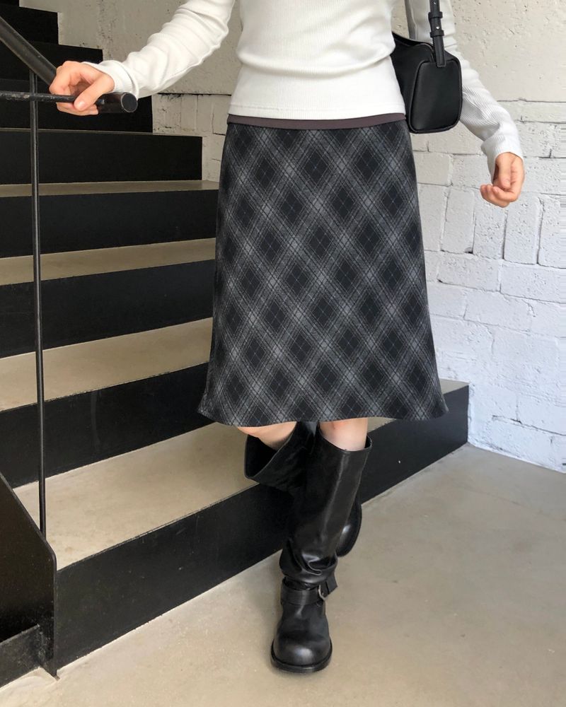 [ORIGINAL] Slub Wrinkled Midi Leather Boots