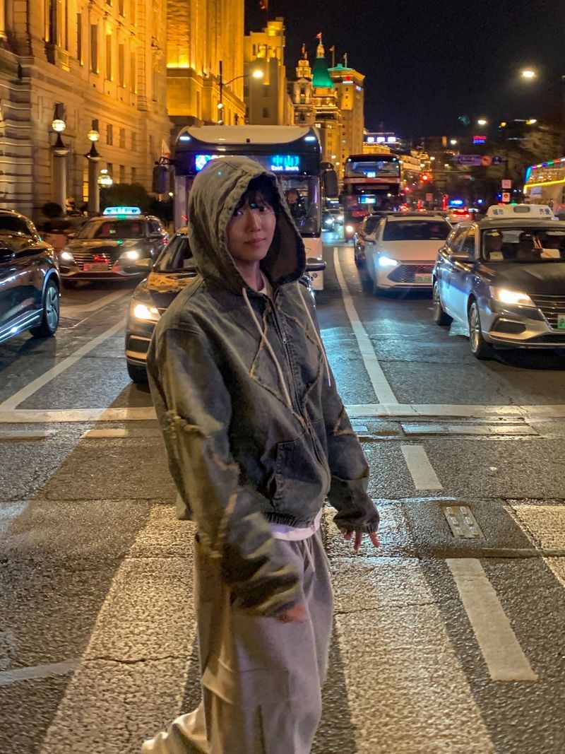 Nanjing vintage denim hooded jacket
