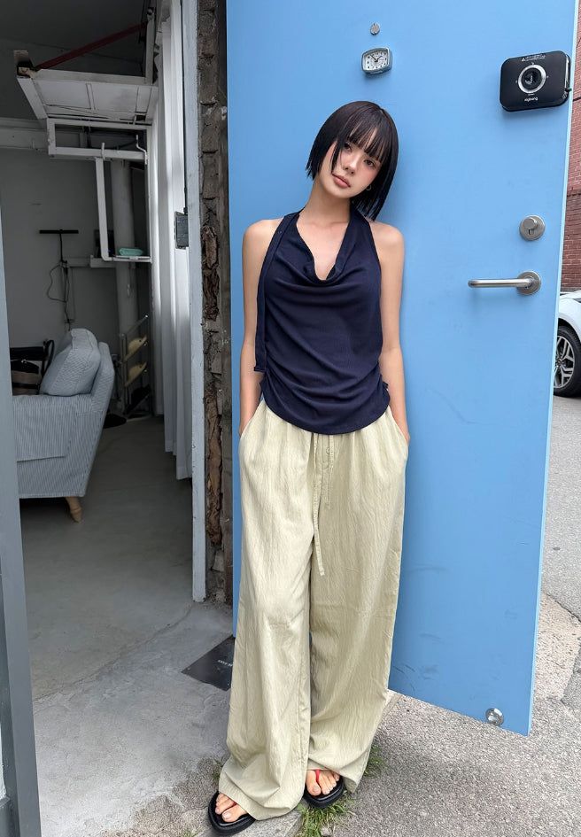 BUTTON BANDING PANTS