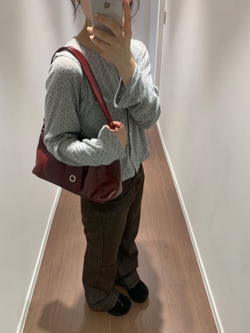 Wire Eyelet Hobo Bag (4color)
