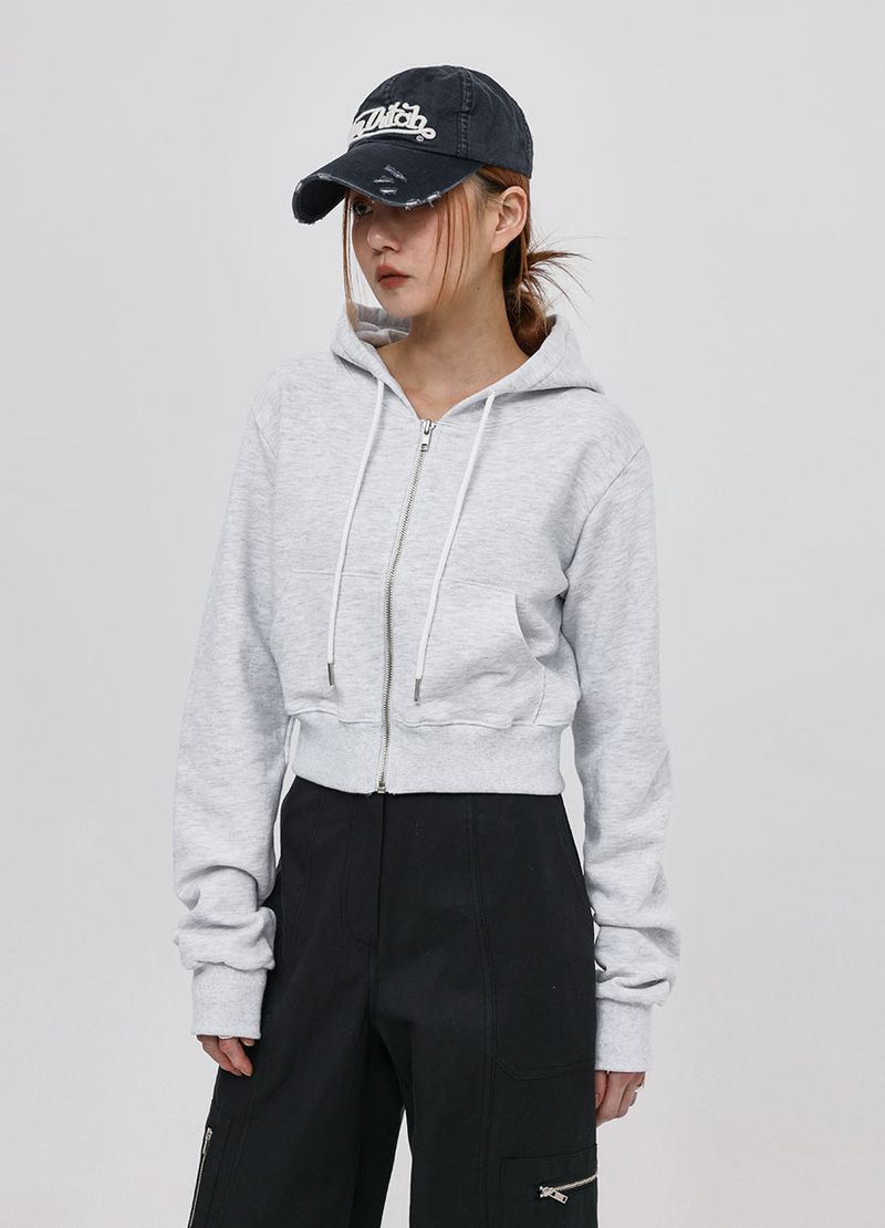 BLACKUP（ブラックアップ）の「[MADE] Clan Crop Hood Zip-up（Tops）」
