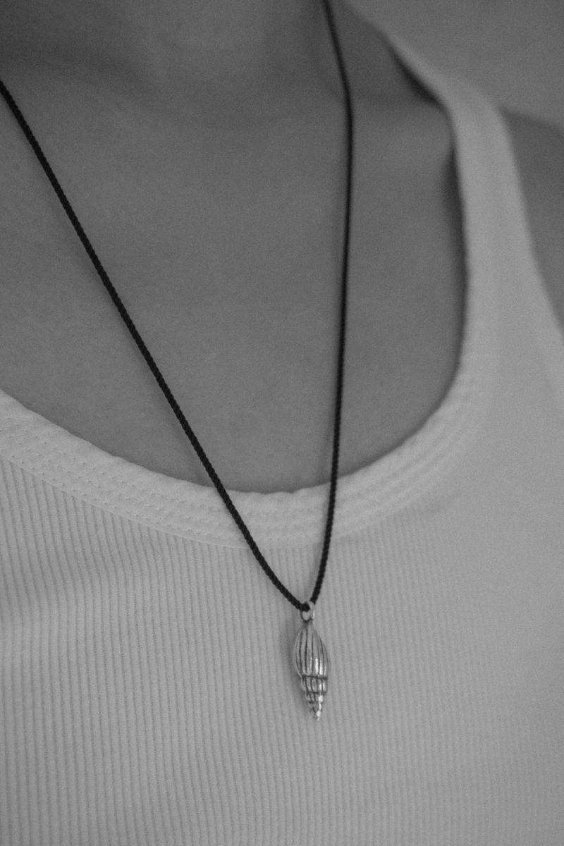 Silver sora necklace [blue]