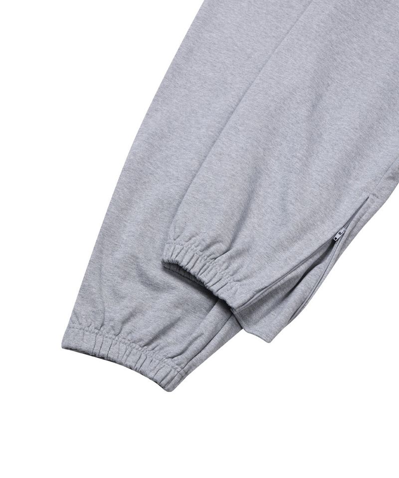 WIDE ZIP SWEATPANTS_GRAY