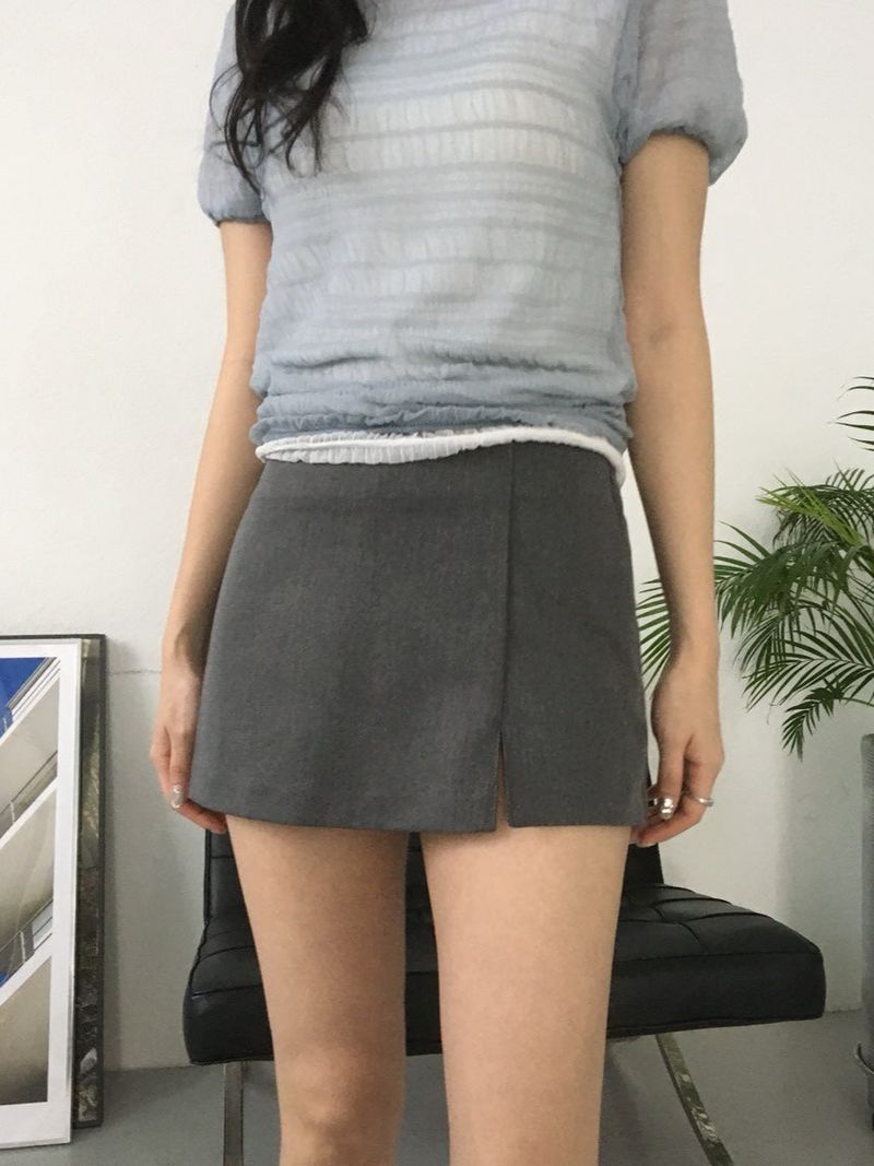 moroi（モロイ）の「Slit Mini Skort（Pants）」