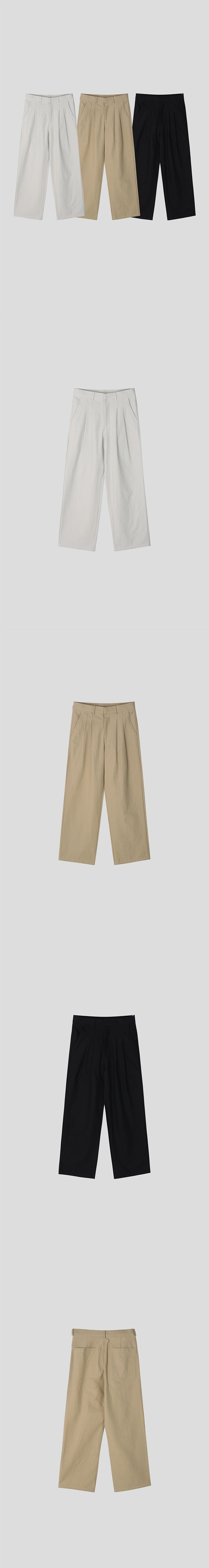[S/S] エブリツータックコットンパンツ(3color)