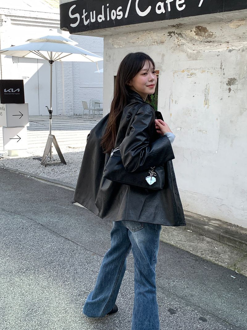 [MADE] Blending leather jacket
