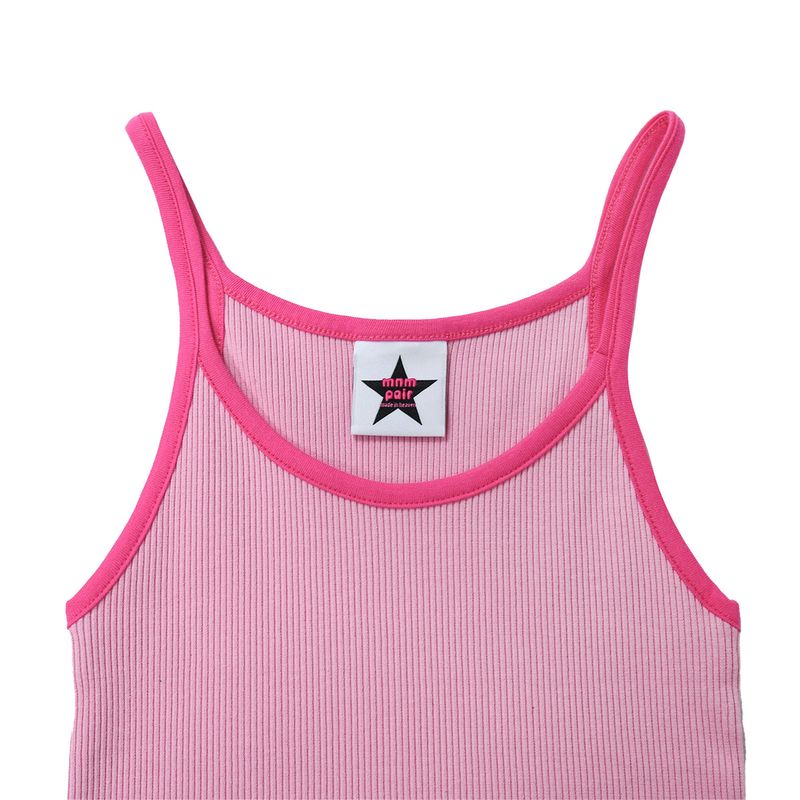 RIB SLEVELESS PINK
