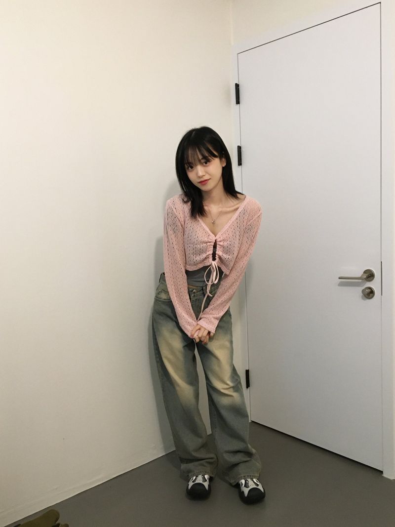 sorusoru（ソルソル）の「グレーウォッシングワイドジーンズ(1color)（パンツ）」