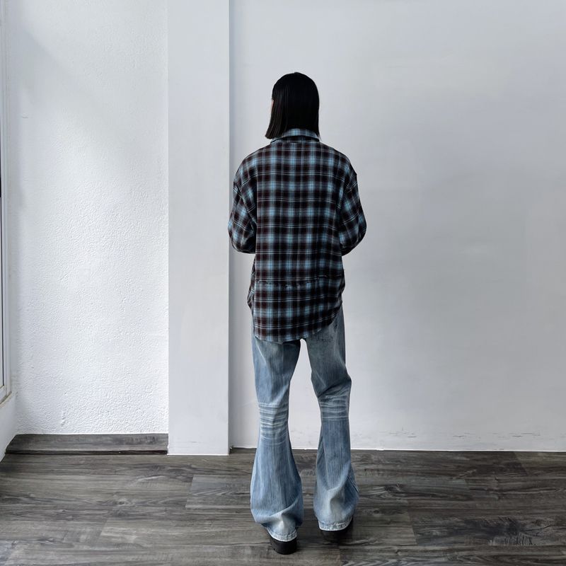 Patchwork Check Shirt