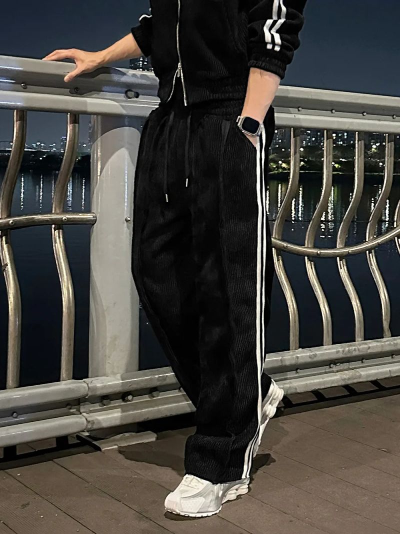 LMN Slay Velour Brushed Wide Pants (2 colors)